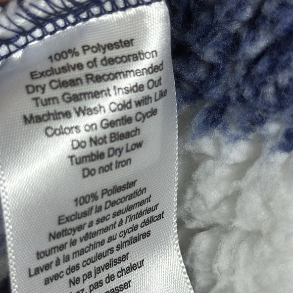 Boxercraft Buffalo plaid Navy Blue Sherpa Oversized Pullover Women's Size XL - Picture 5 of 6